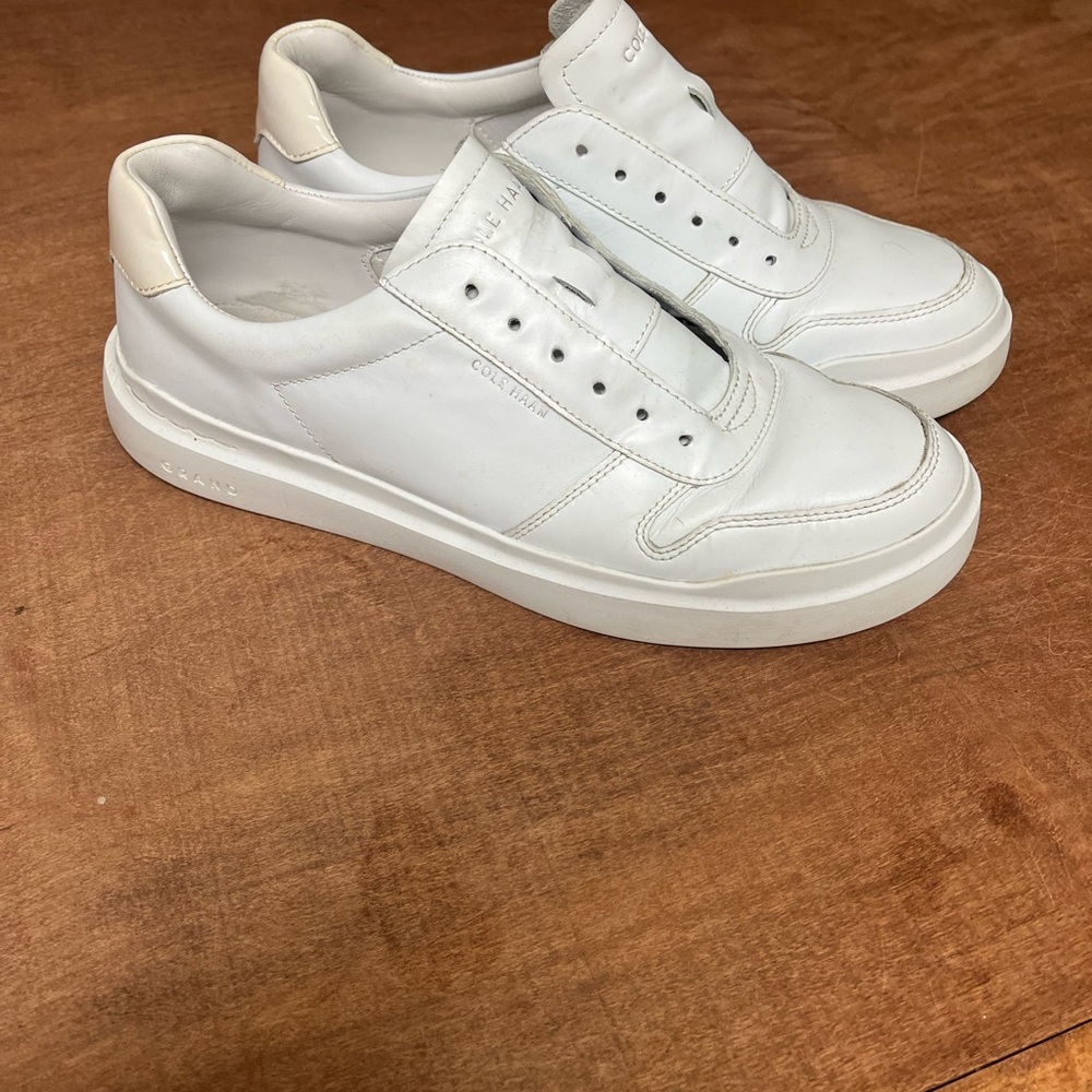 Cole Haan Women's White Leather Sneakers